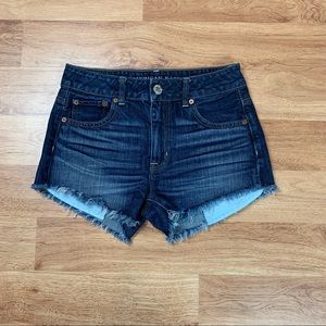 American Eagle Hi Rise Festival Jean Shorts Women Size 0